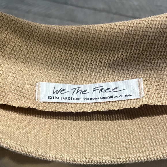 We The Free Asymmetrical Tan Shirt - Picture 5 of 5
